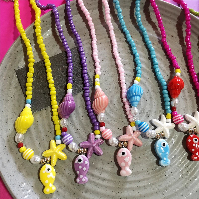 Saltwater Dreams Necklace - 9 colors - Hello Baabs LLC 