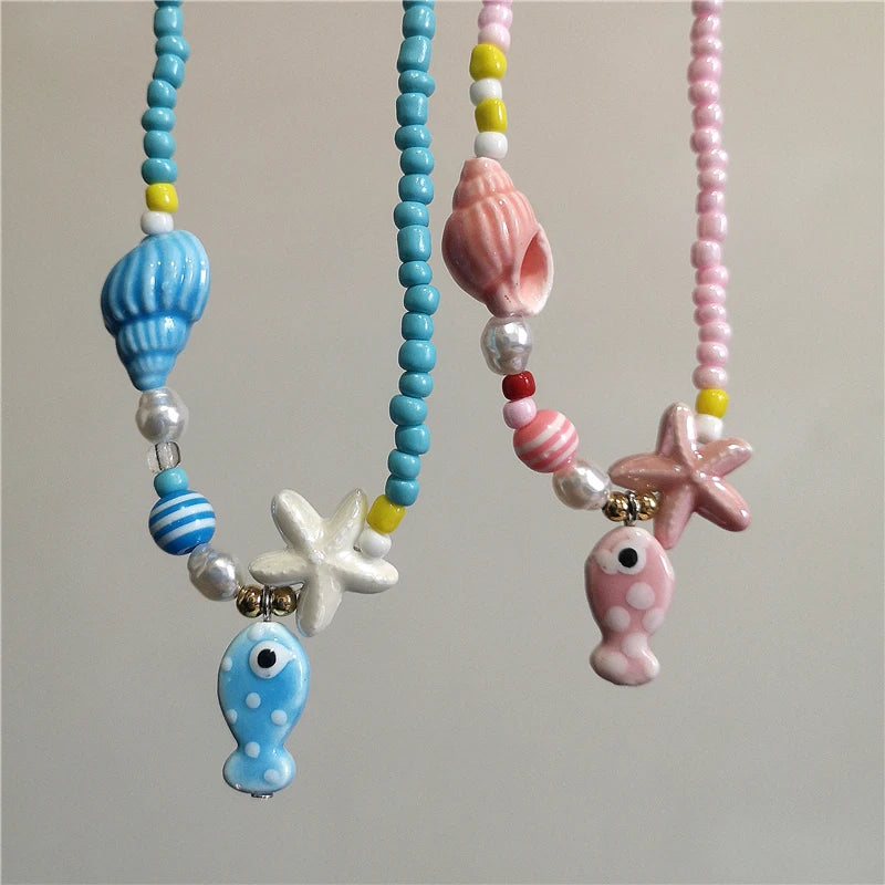 Saltwater Dreams Necklace - 9 colors - Hello Baabs LLC 