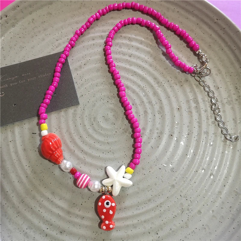 Saltwater Dreams Necklace - 9 colors - Hello Baabs LLC 
