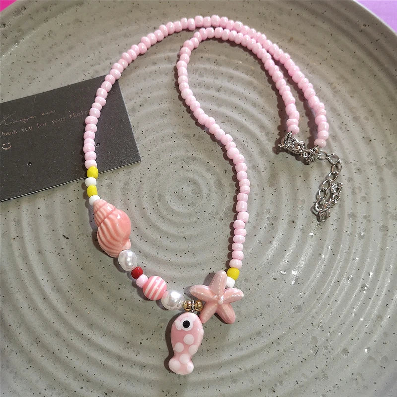Saltwater Dreams Necklace - 9 colors - Hello Baabs LLC 
