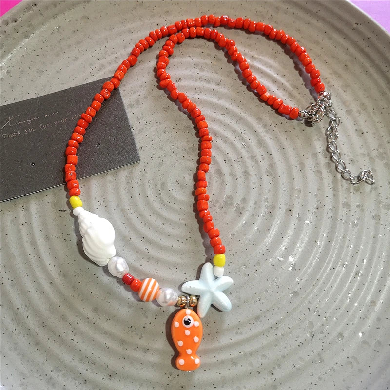Saltwater Dreams Necklace - 9 colors - Hello Baabs LLC 