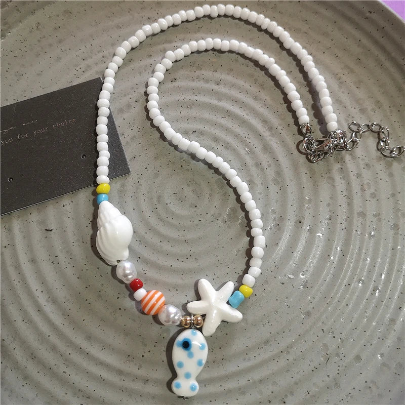Saltwater Dreams Necklace - 9 colors - Hello Baabs LLC 