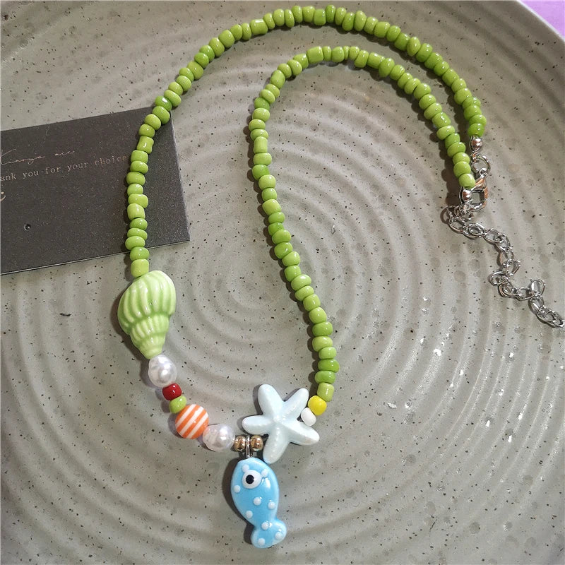 Saltwater Dreams Necklace - 9 colors - Hello Baabs LLC 