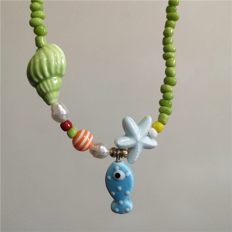 Saltwater Dreams Necklace - 9 colors - Hello Baabs LLC 