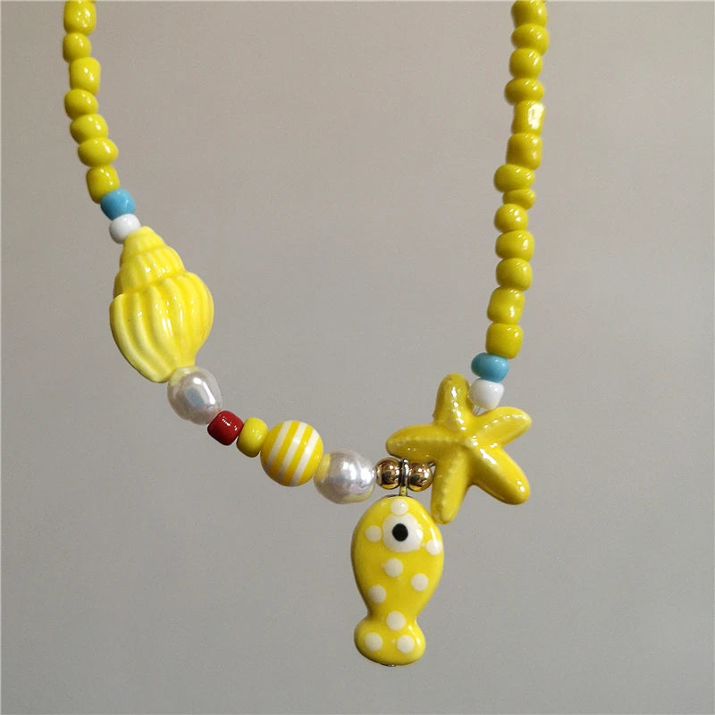 Saltwater Dreams Necklace - 9 colors - Hello Baabs LLC 