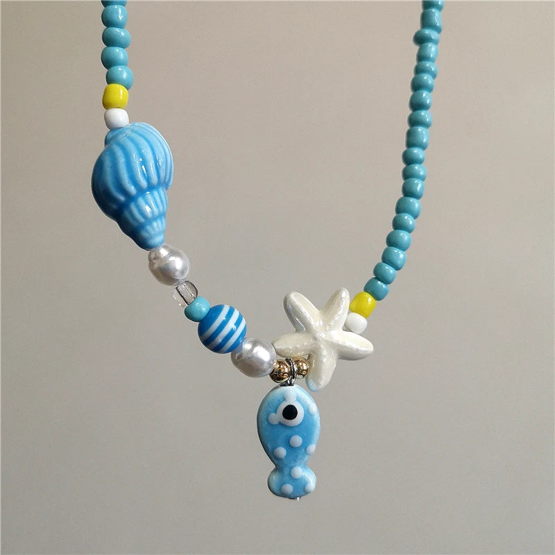 Saltwater Dreams Necklace - 9 colors - Hello Baabs LLC 