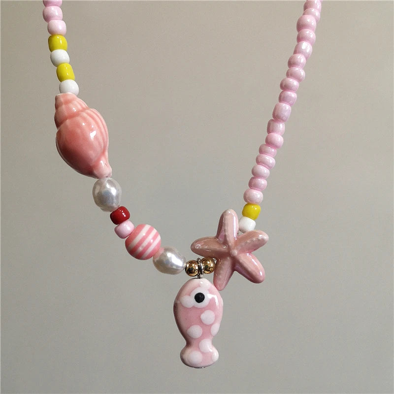 Saltwater Dreams Necklace - 9 colors - Hello Baabs LLC 