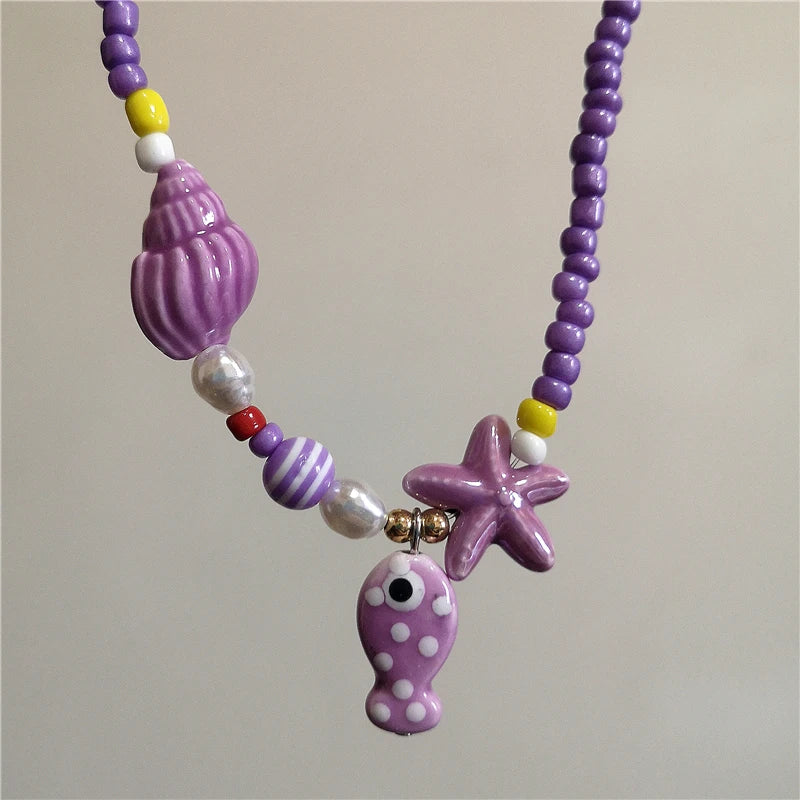 Saltwater Dreams Necklace - 9 colors - Hello Baabs LLC 