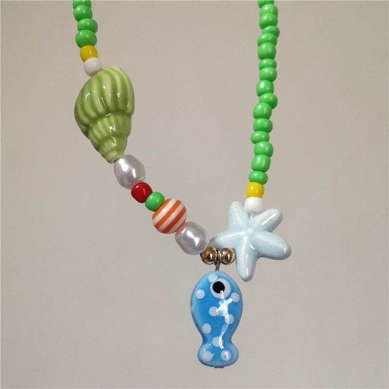 Saltwater Dreams Necklace - 9 colors - Hello Baabs LLC 