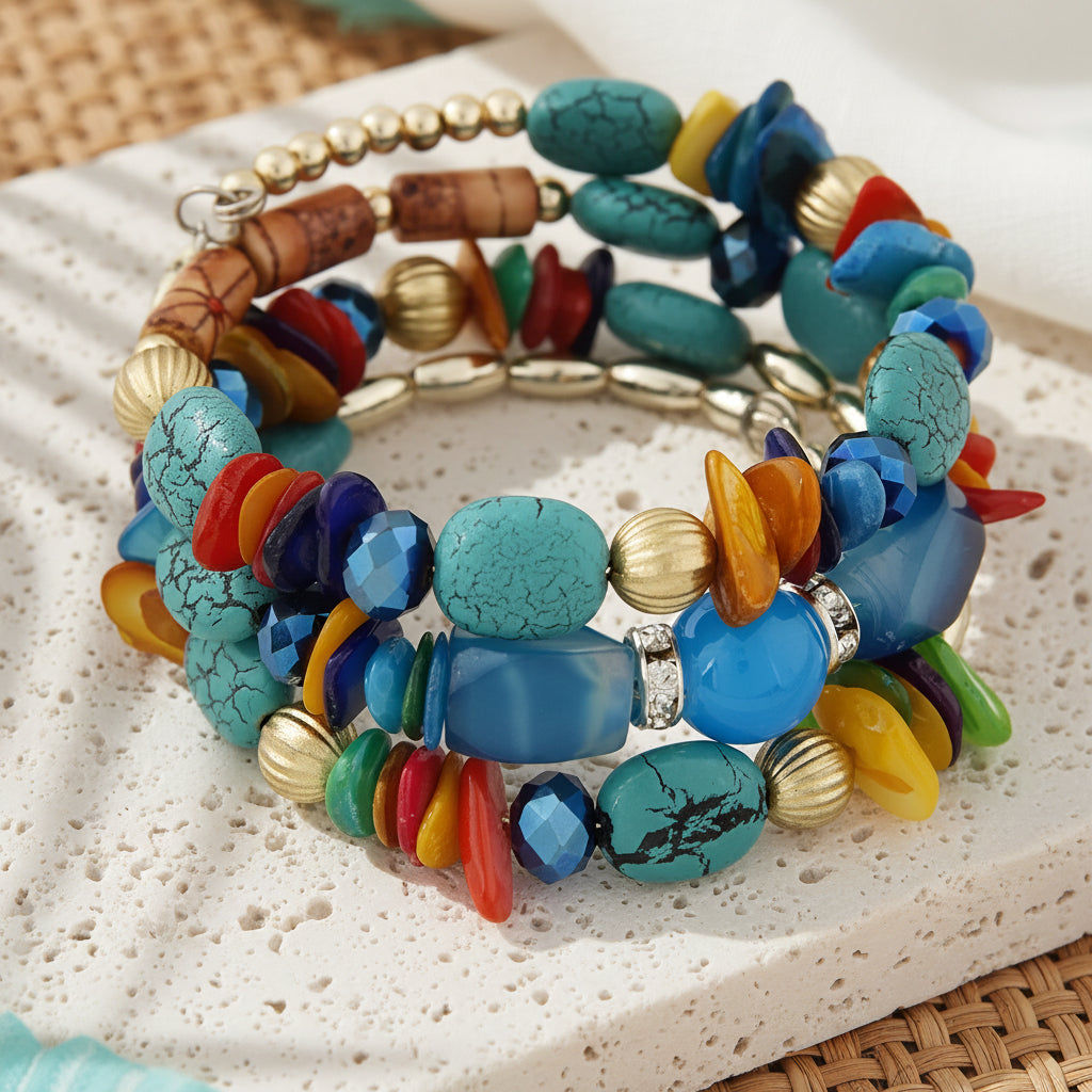 Saltwater Garden Shell Stack - 7 colors - Hello Baabs