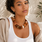 Sandstone Glow Necklace - Hello Baabs