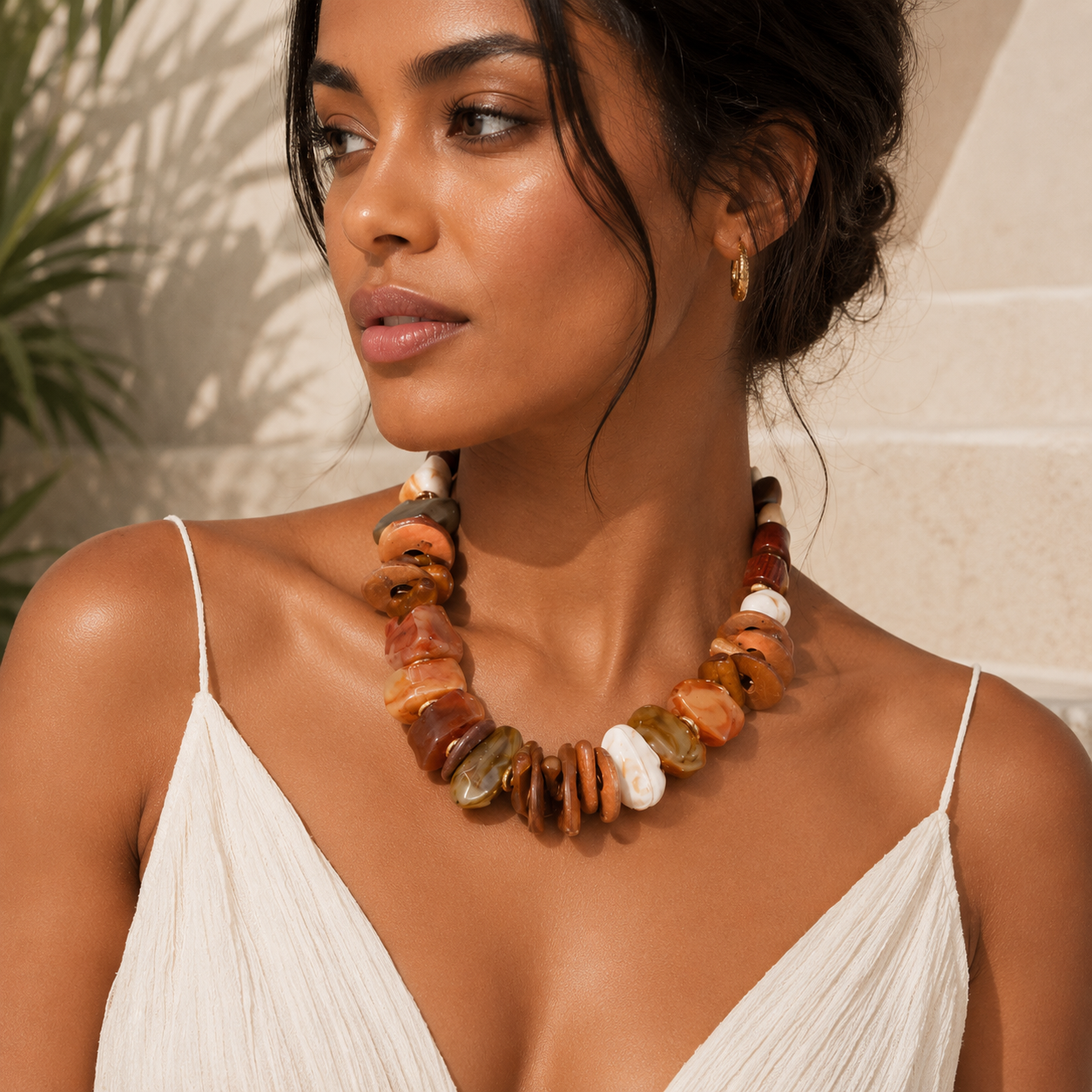 Sandstone Glow Necklace - Hello Baabs