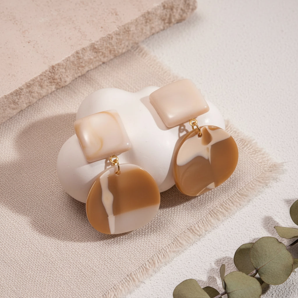 Sandstone Shift Earrings - 2 variants - Hello Baabs