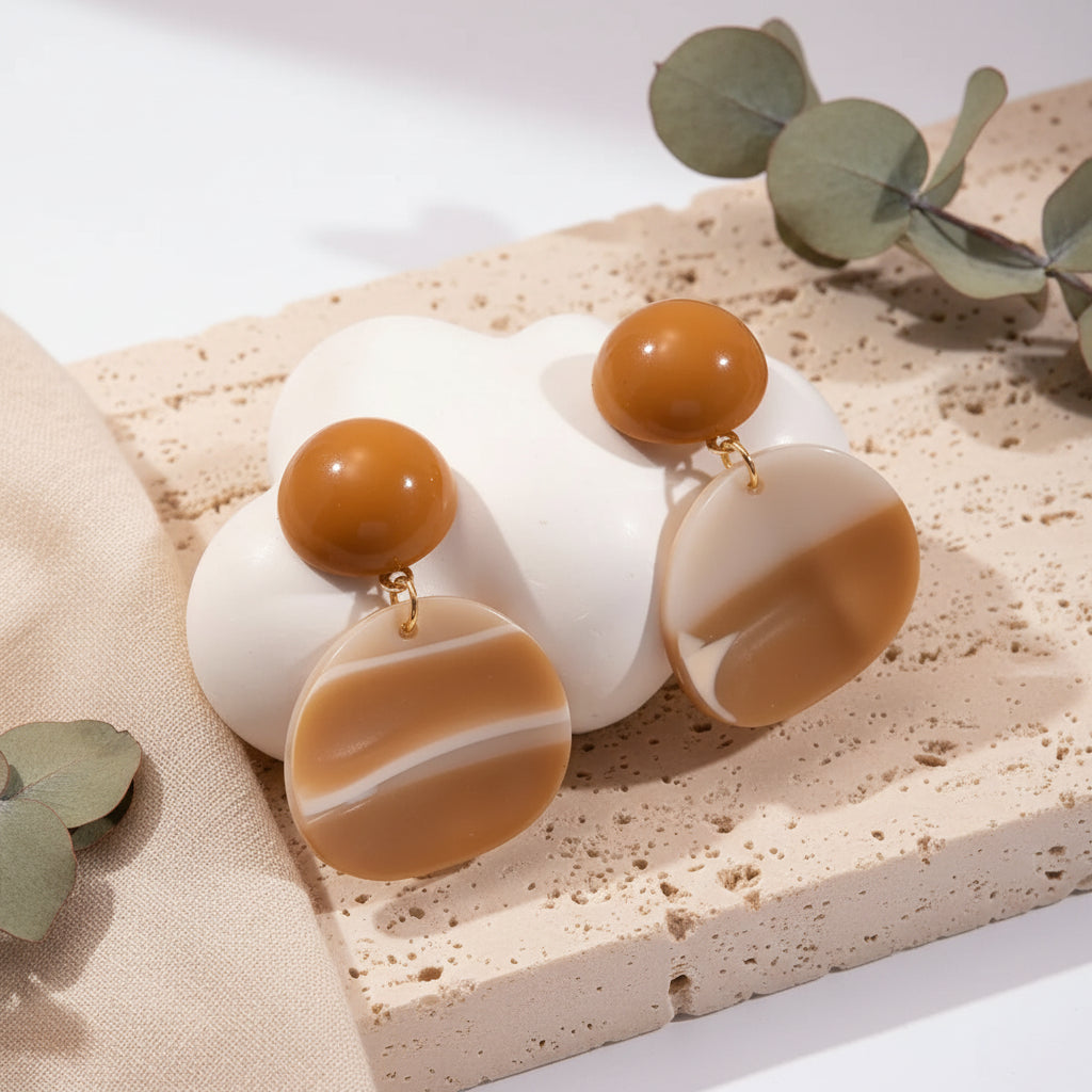 Sandstone Shift Earrings - 2 variants - Hello Baabs