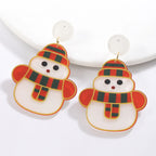Scarf & Sparkle Snowmen Earrings - hello baabs 