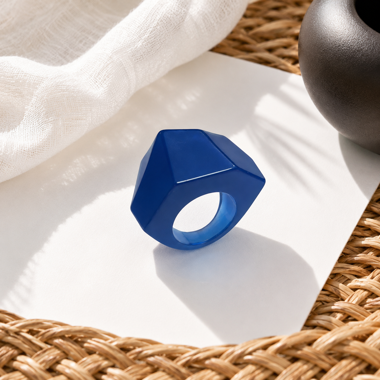 Sculpted Glow Ring (size 7) - 3 colors - Hello Baabs