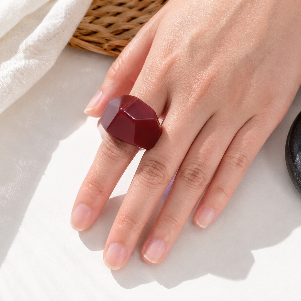 Sculpted Glow Ring (size 7) - 3 colors - Hello Baabs