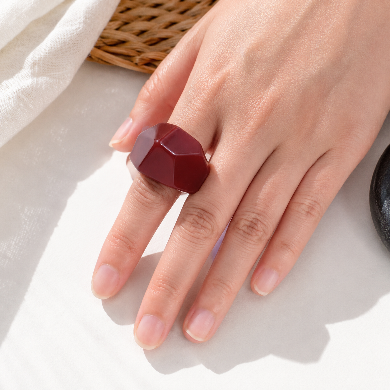 Sculpted Glow Ring (size 7) - 3 colors - Hello Baabs