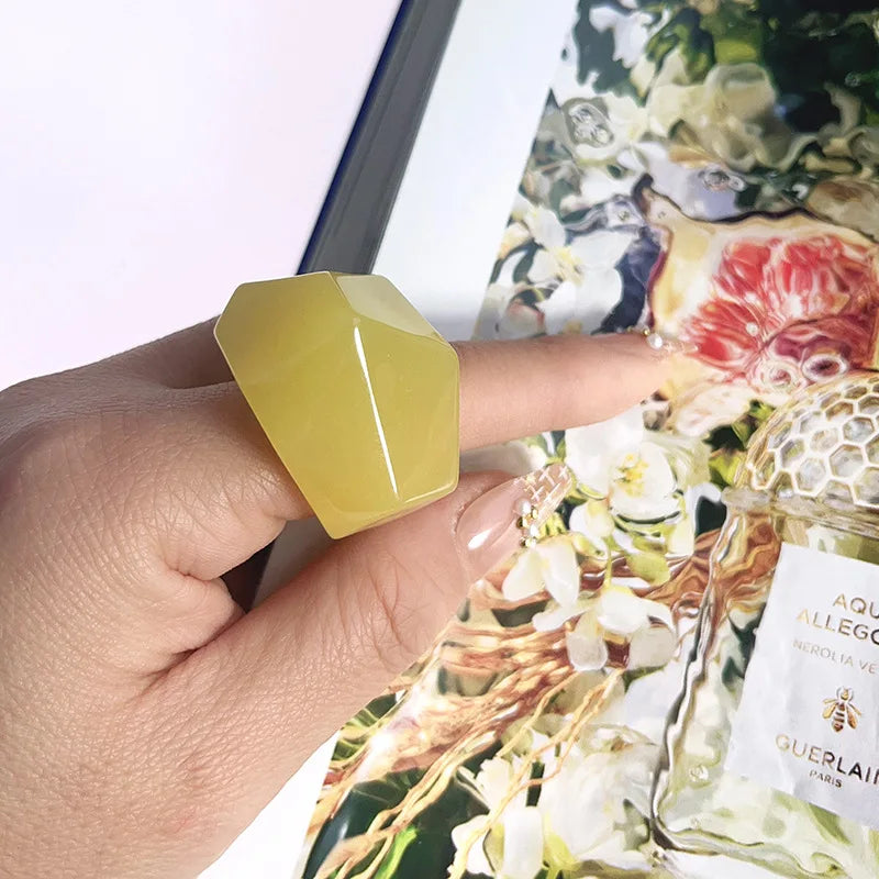 Sculpted Glow Ring (size 7) - 3 colors - Hello Baabs LLC 