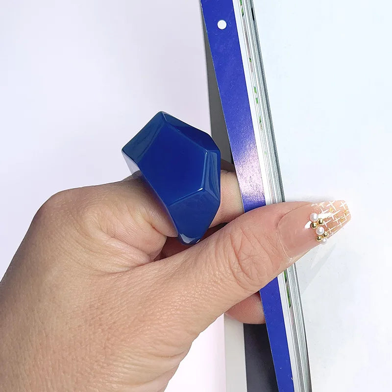 Sculpted Glow Ring (size 7) - 3 colors - Hello Baabs LLC 