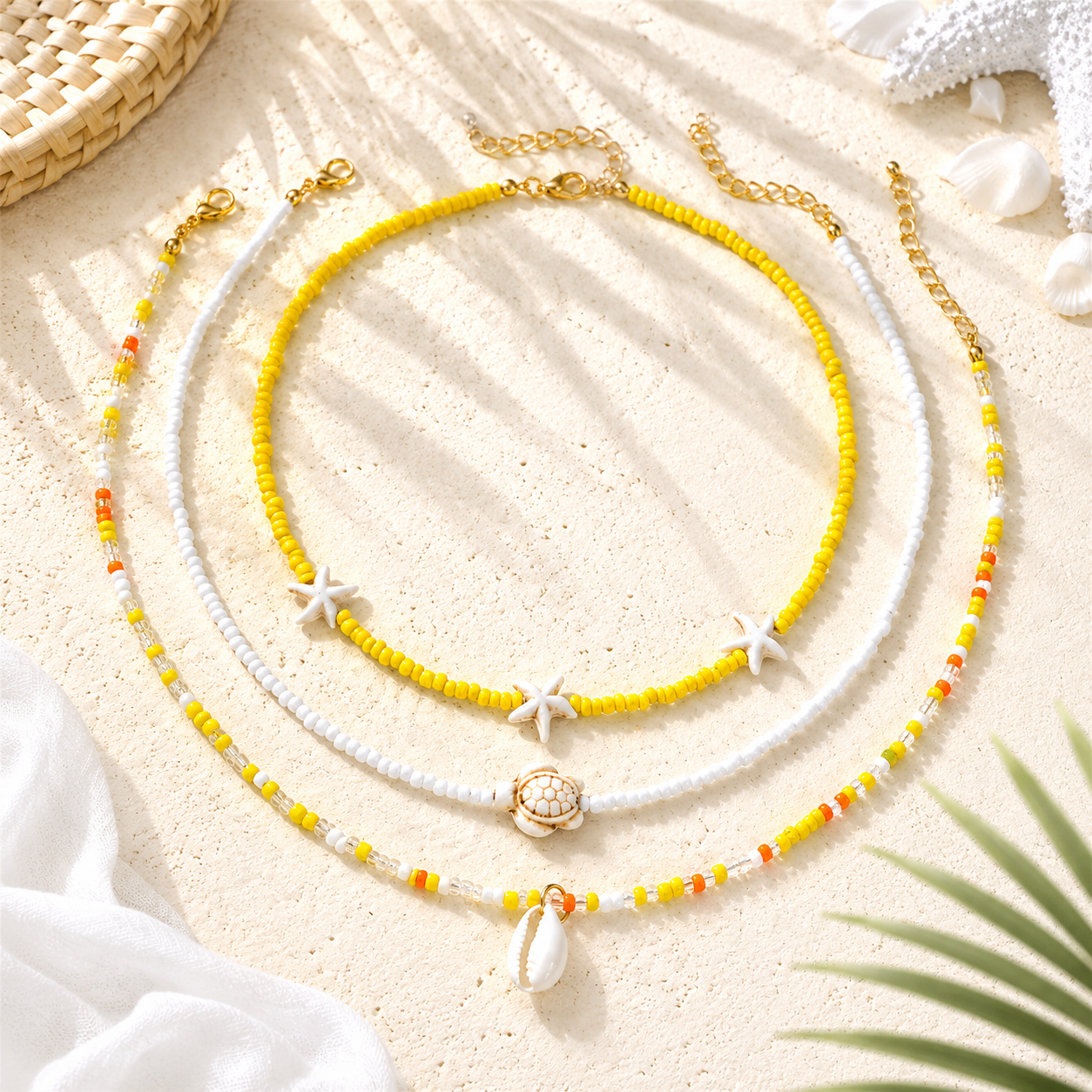 Sea Story Layers 3pc Necklace Set - 4 variants - Hello Baabs