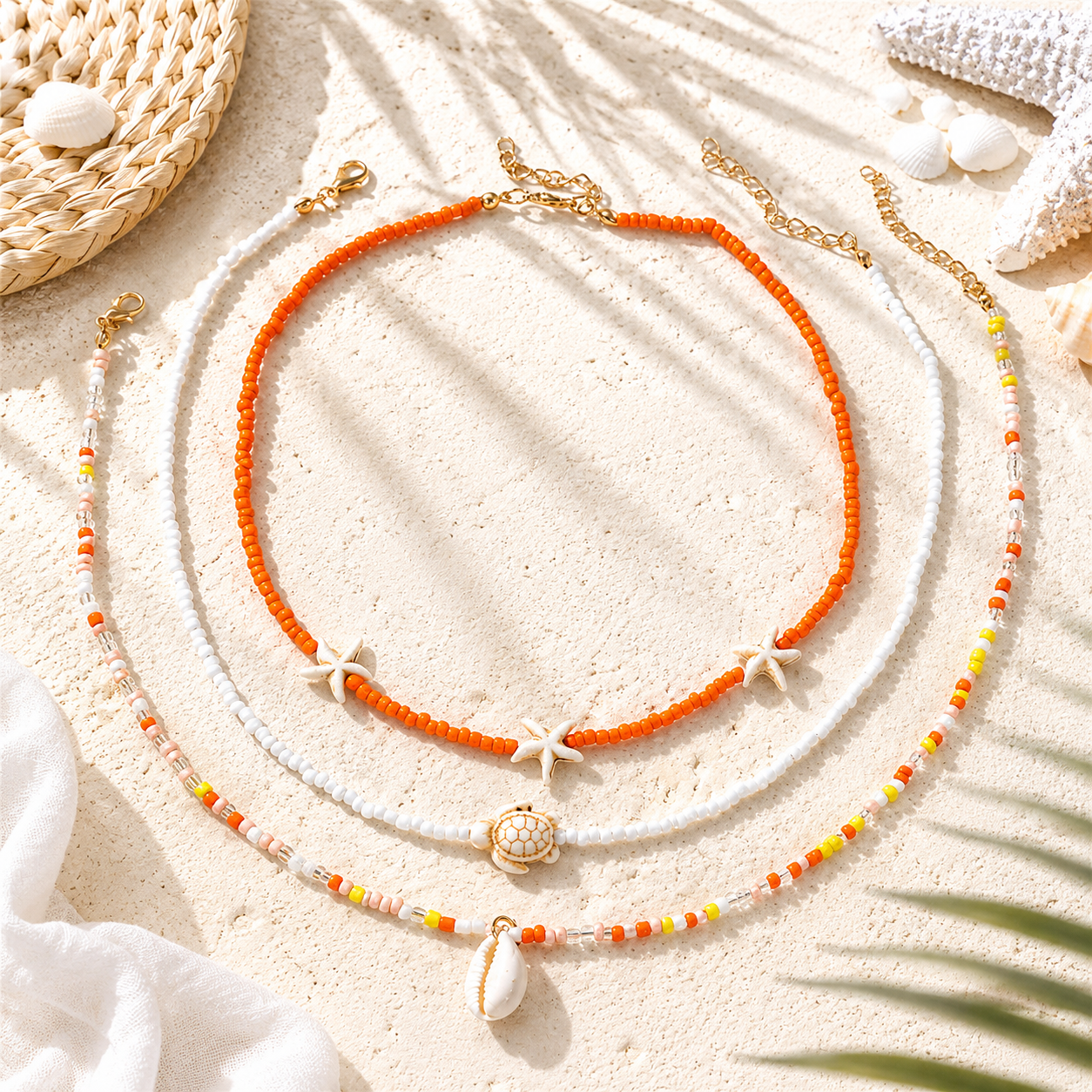 Sea Story Layers 3pc Necklace Set - 4 variants - Hello Baabs