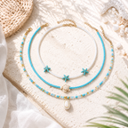 Sea Story Layers 3pc Necklace Set - 4 variants - Hello Baabs