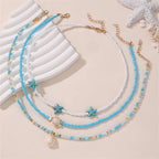 Sea Story Layers 3pc Necklace Set - Hello Baabs LLC 