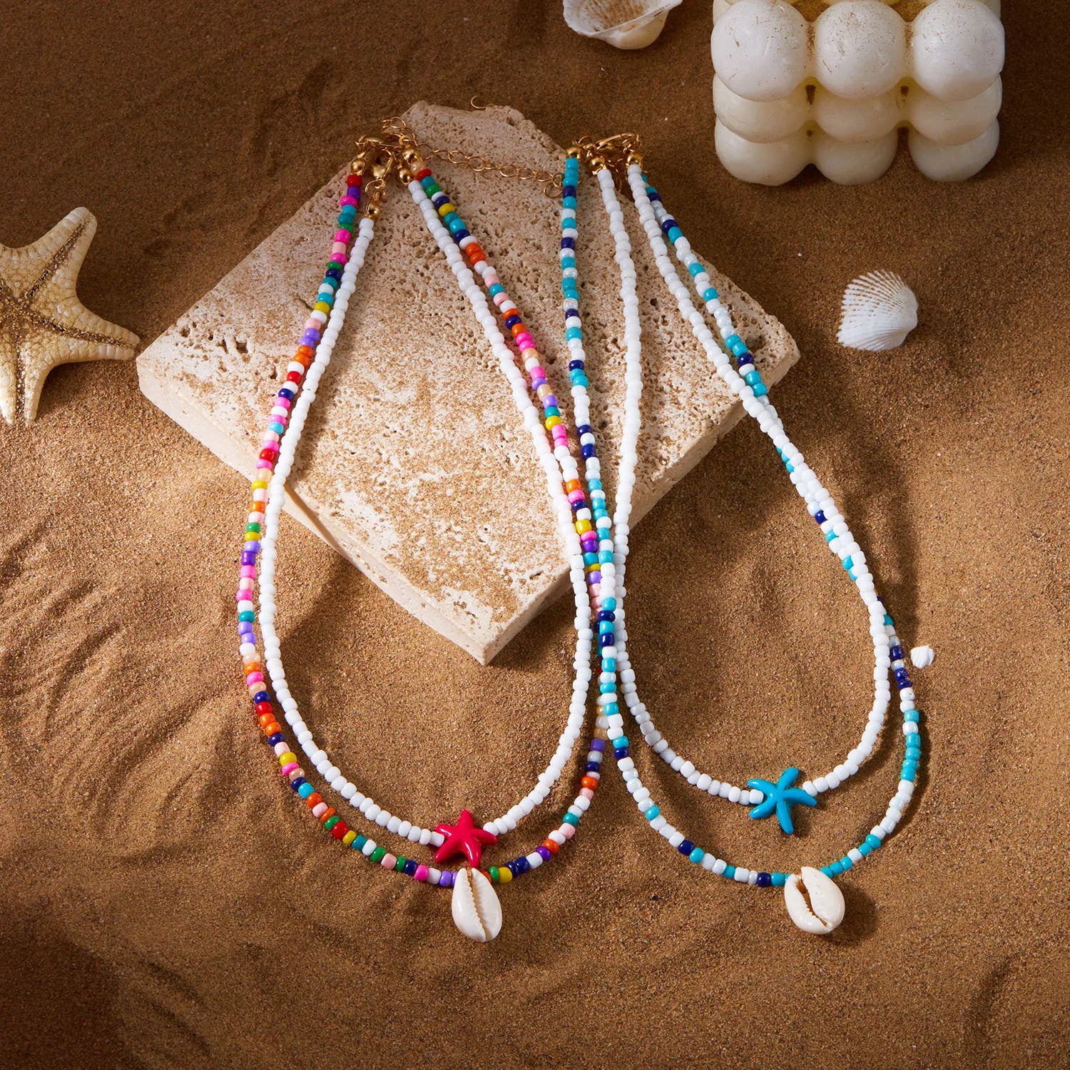 Seashell Symphony 2pc Set - 2 colors - Hello Baabs LLC 
