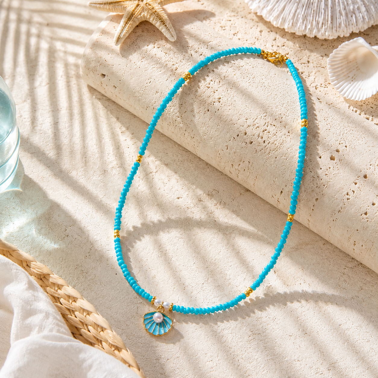 Seashell Treasure Necklace - 3 colors - Hello Baabs
