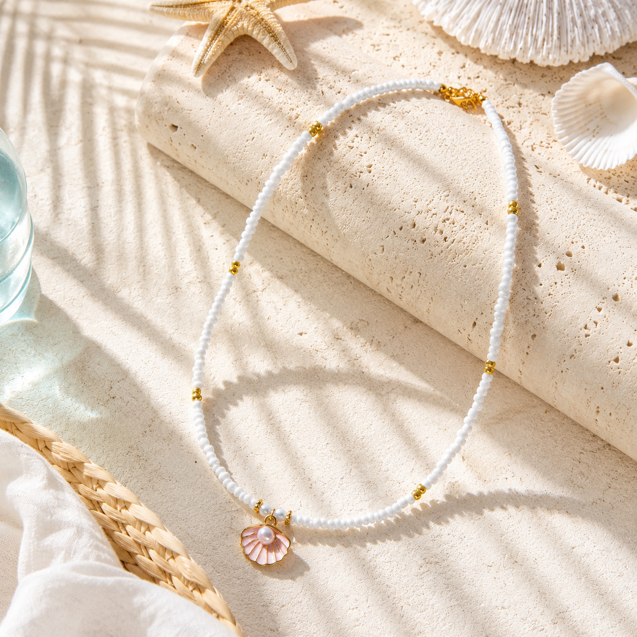 Seashell Treasure Necklace - 3 colors - Hello Baabs
