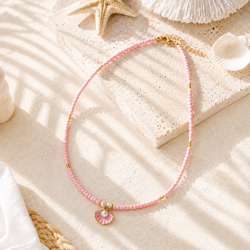 Seashell Treasure Necklace - 3 colors - Hello Baabs