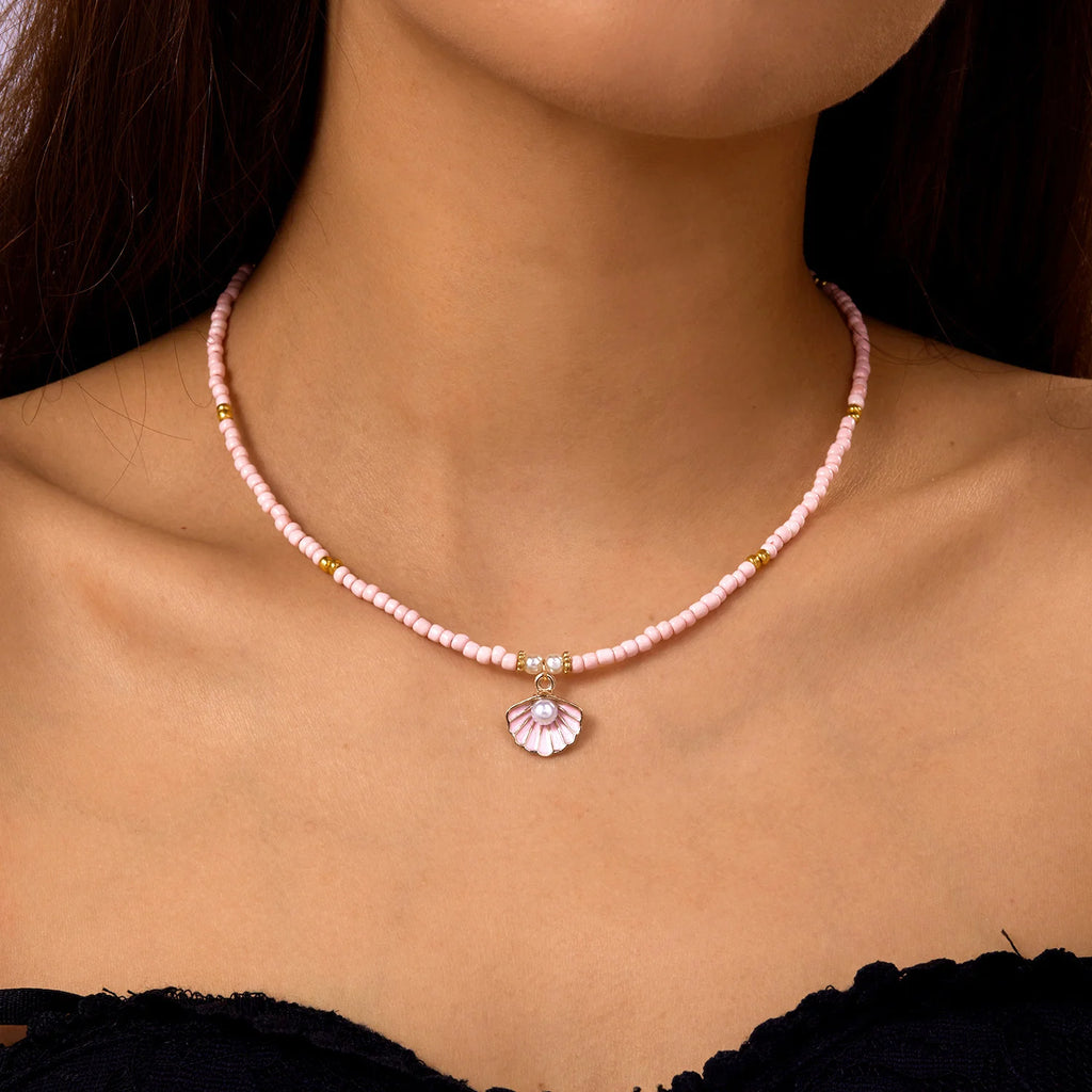 Seashell Treasure Necklace - 3 colors - Hello Baabs LLC 