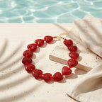 Shimmer Heart Necklace - 9 colors - Hello Baabs LLC 