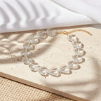 Shimmer Heart Necklace - 9 colors - Hello Baabs LLC 