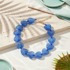 Shimmer Heart Necklace - 9 colors - Hello Baabs LLC 