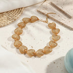 Shimmer Heart Necklace - 9 colors - Hello Baabs LLC 