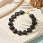 Shimmer Heart Necklace - 9 colors - Hello Baabs LLC 