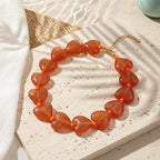 Shimmer Heart Necklace - 9 colors - Hello Baabs LLC 