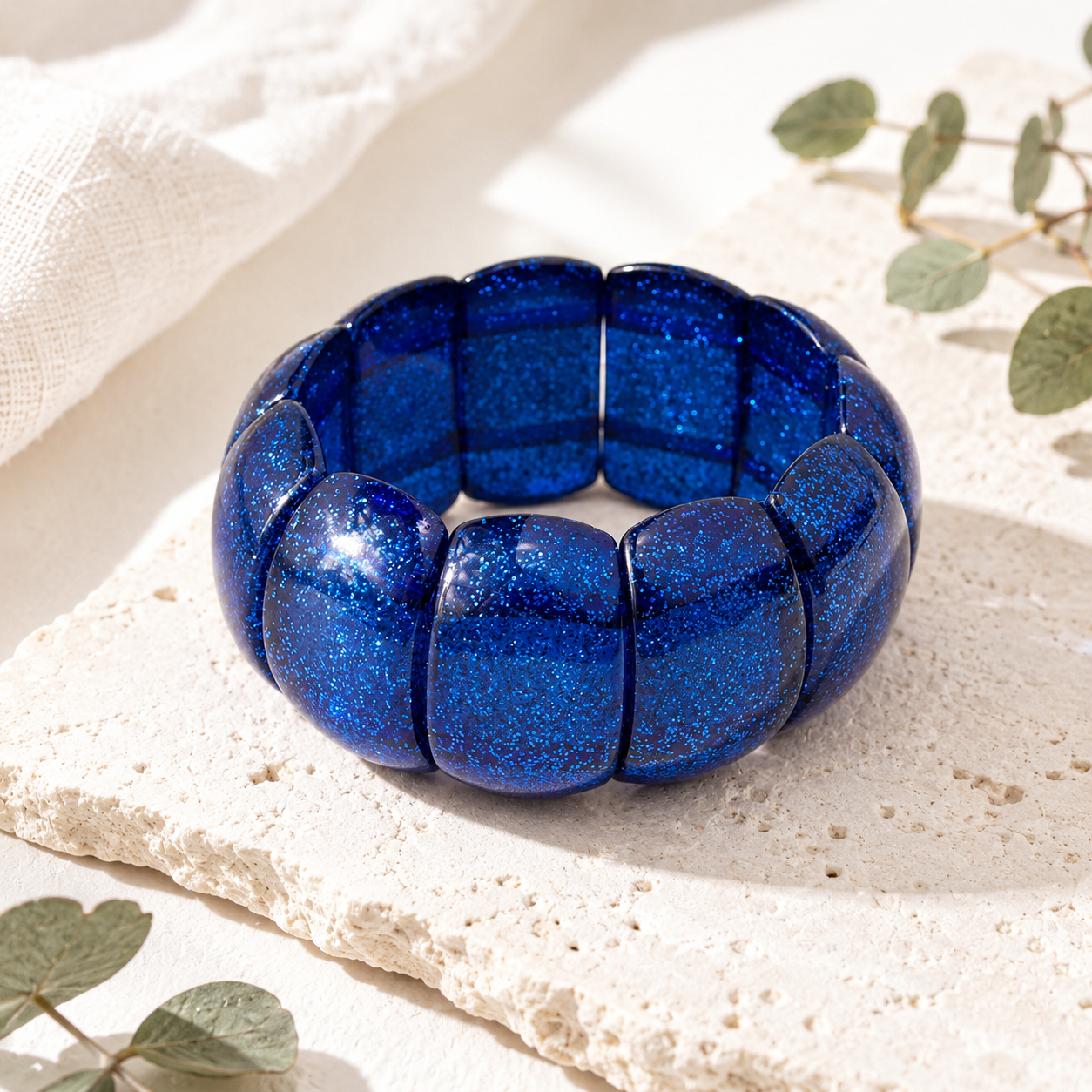 Shimmer Punk Stretch Bracelet - 6 colors - Hello Baabs