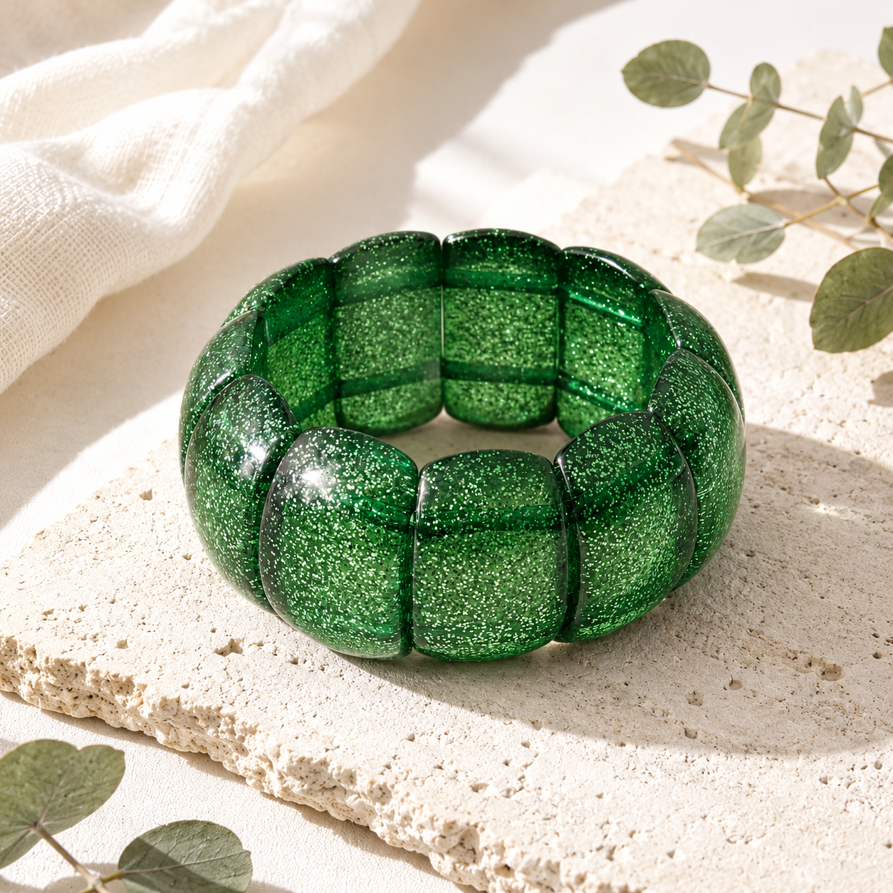 Shimmer Punk Stretch Bracelet - 6 colors - Hello Baabs