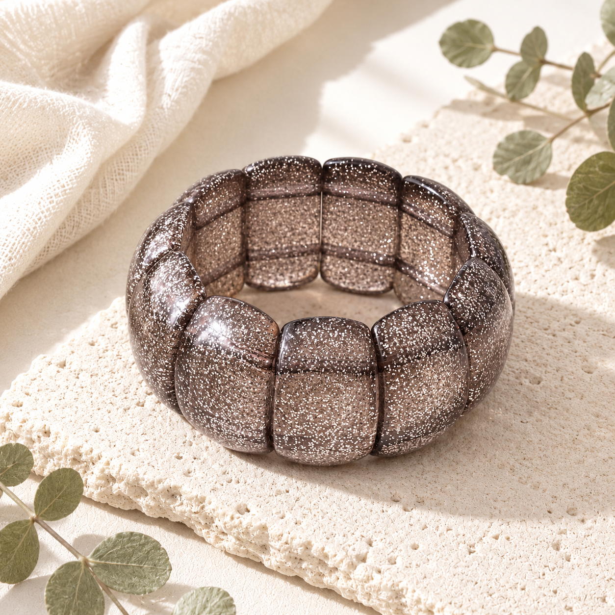 Shimmer Punk Stretch Bracelet - 6 colors - Hello Baabs