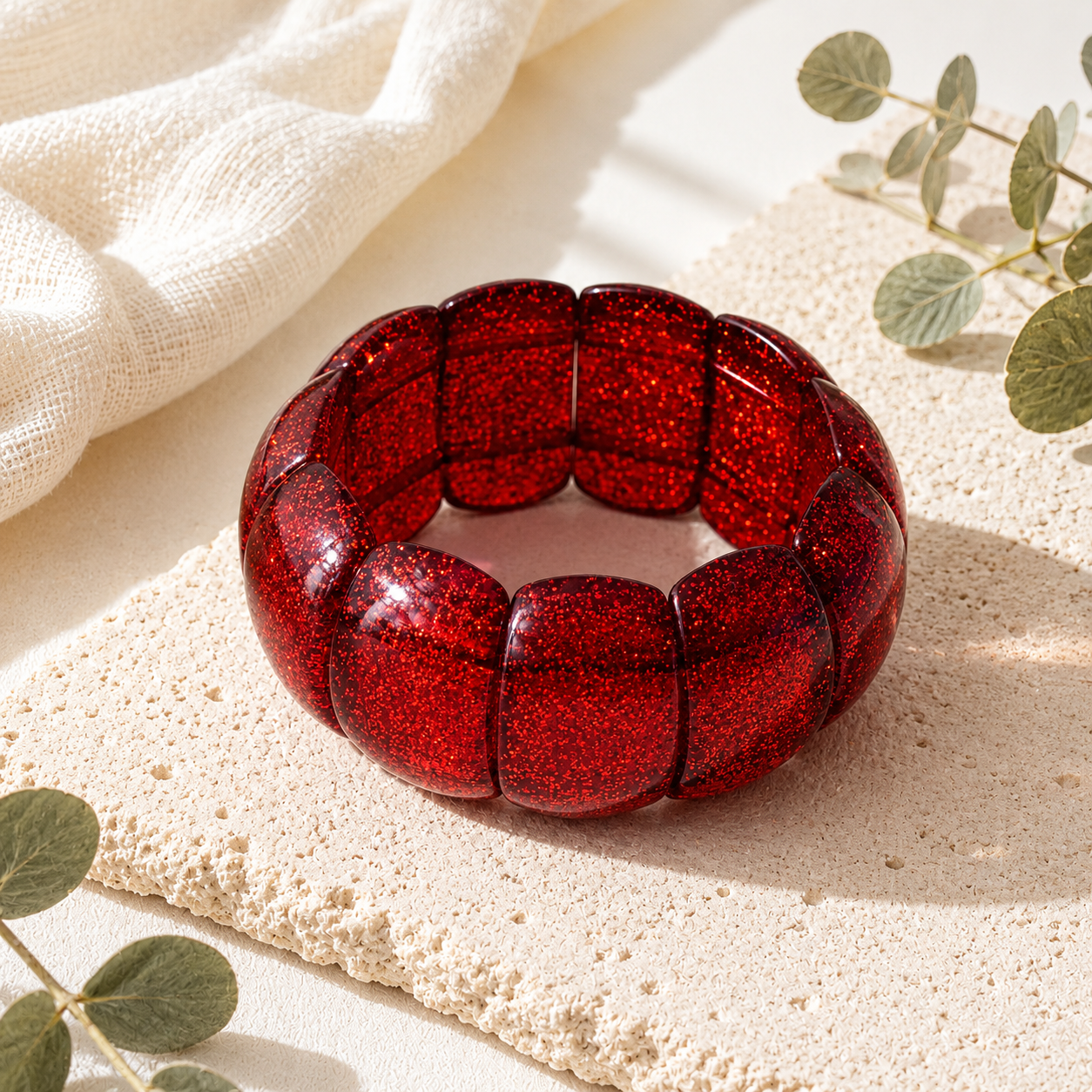 Shimmer Punk Stretch Bracelet - 6 colors - Hello Baabs