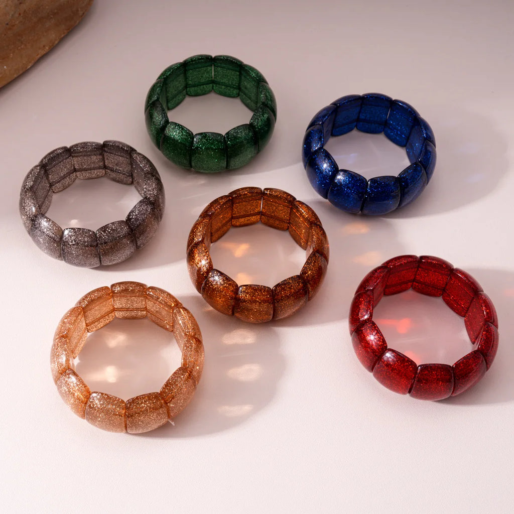 Shimmer Punk Stretch Bracelet - 6 colors - Hello Baabs LLC 