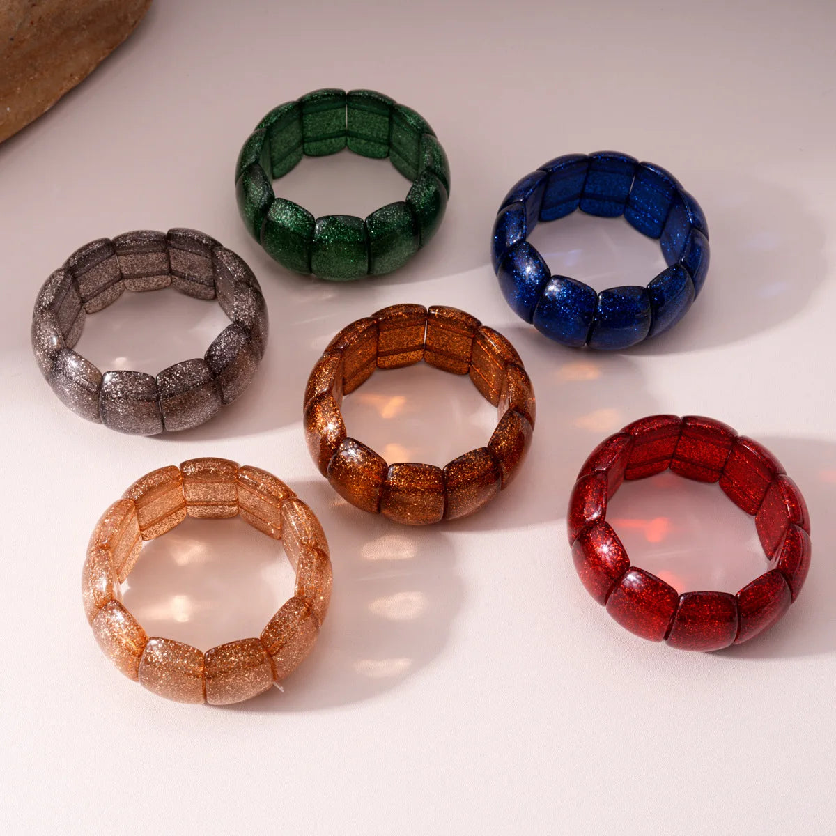 Shimmer Punk Stretch Bracelet - 6 colors - Hello Baabs LLC 