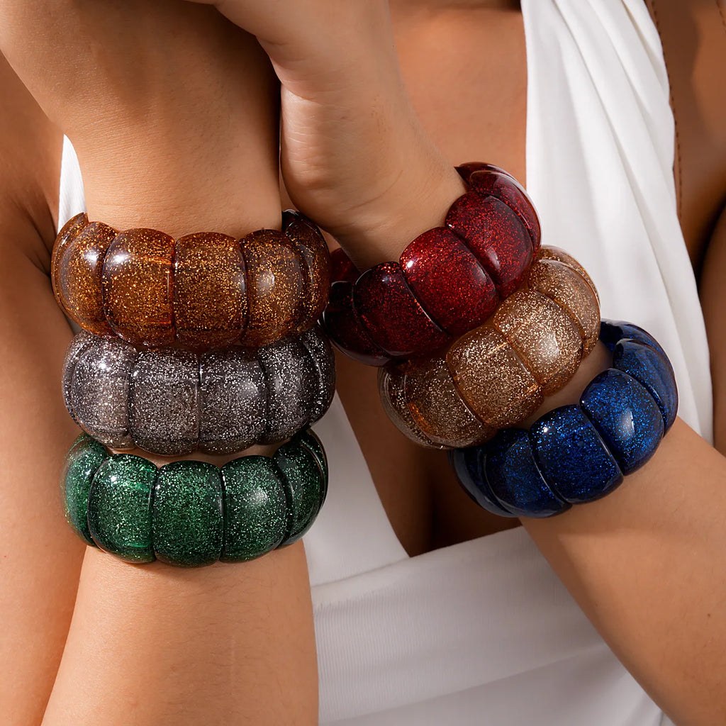 Shimmer Punk Stretch Bracelet - 6 colors - Hello Baabs LLC 