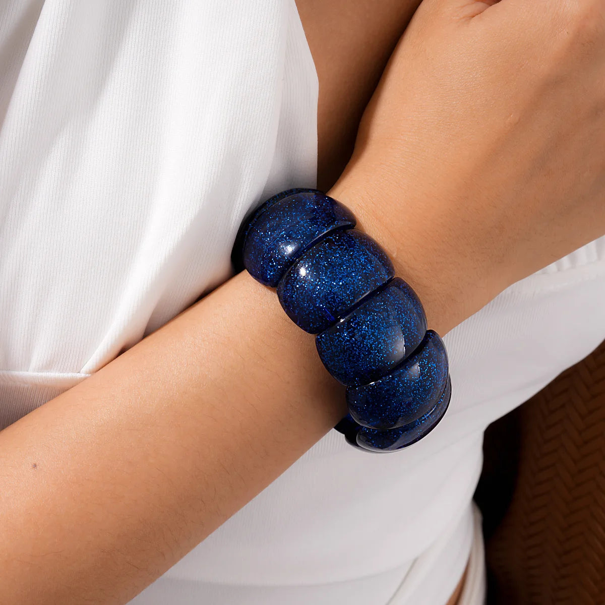 Shimmer Punk Stretch Bracelet - 6 colors - Hello Baabs LLC 
