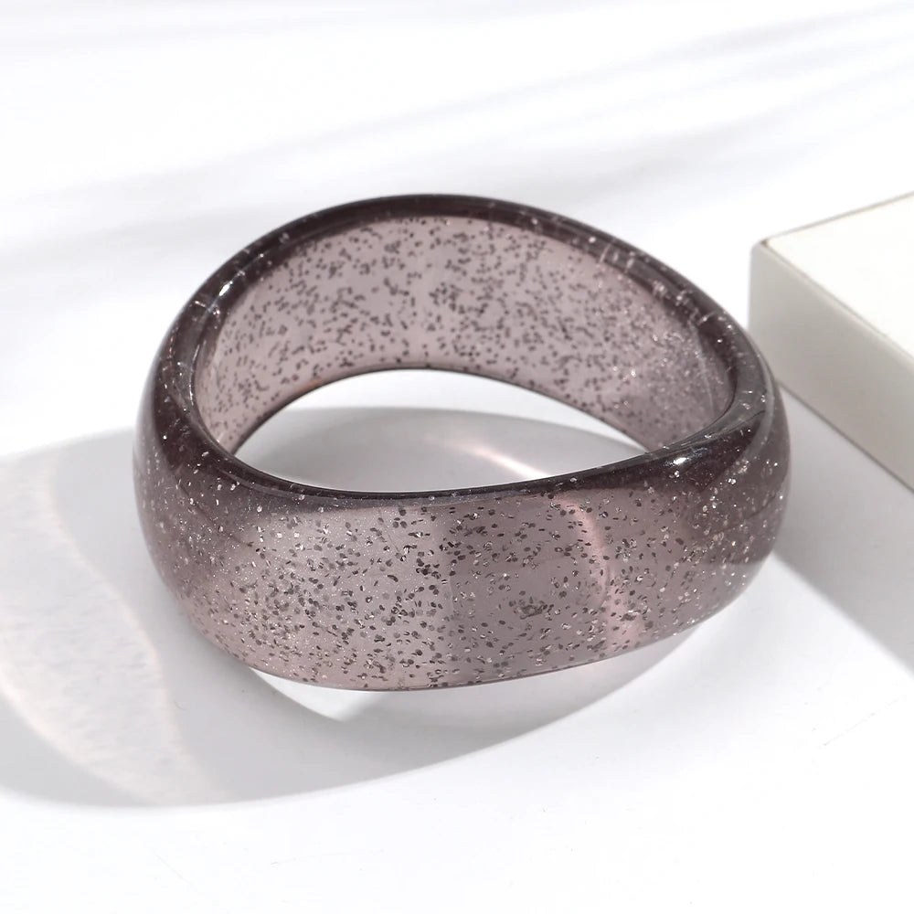 Shimmer Wave Bangle (2.60" diameter) - 9 colors - Hello Baabs LLC 