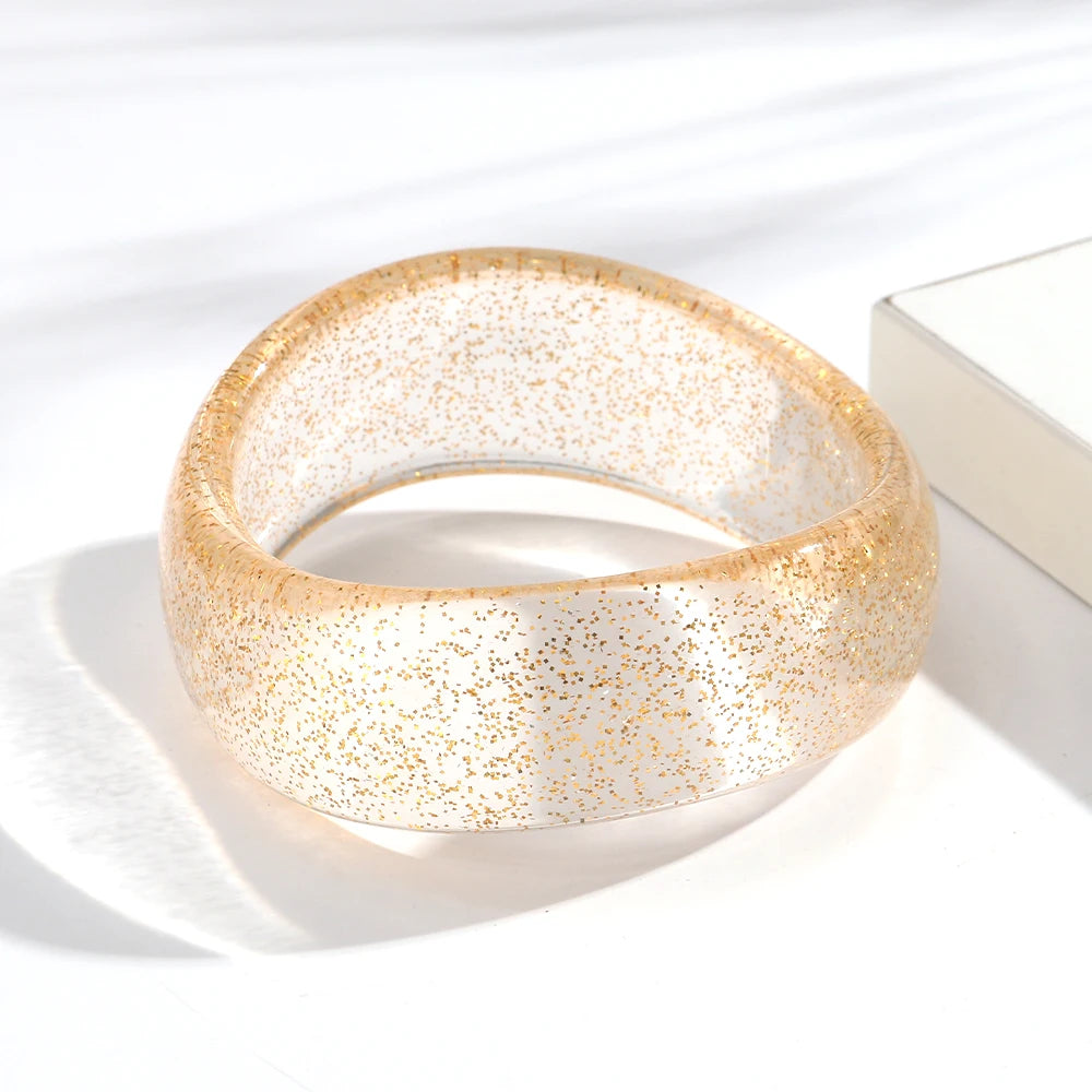 Shimmer Wave Bangle (2.60" diameter) - 9 colors - Hello Baabs LLC 