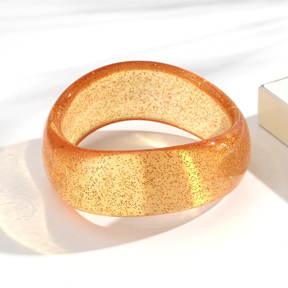 Shimmer Wave Bangle (2.60" diameter) - 9 colors - Hello Baabs LLC 